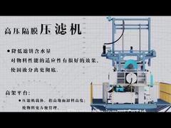 Piastra di ribaltamento automatica per filtro pressa, piastra filtrante in acciaio inossidabile con azionamento idraulico