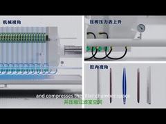 L'apparecchiatura di disidratazione dei fanghi di grado industriale a filtro a nastro funziona ininterrottamente per 24 ore