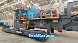 Frantoio a cono idraulico potente per la costruzione