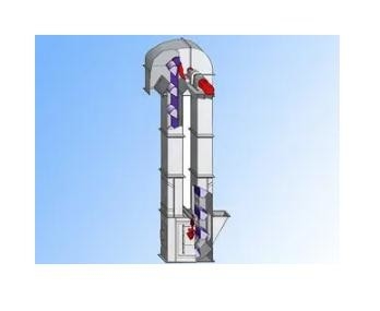 Efficient Stable Belt Type Bucket Elevator Conveying Hoisting Machine