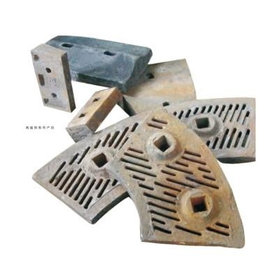 High Manganese Steel Lining Plate Hammer Head Screen Bar Castings And Forgings