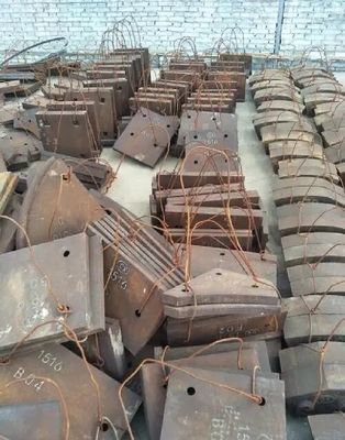 High Chromium Alloy Mill Liner For Ball Mill / Rod Mill
