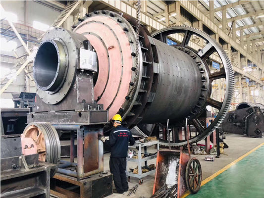 High Capacity Wear Resistant Manganese Steel Liner Cement Ball Mill Large Scale Grinding Equipment