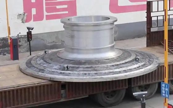 Coperchio terminale per mulino a sfere in lega antiusura, albero cavo fuso integrato