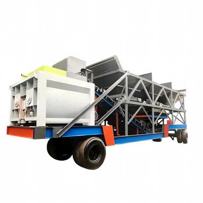 JS Mobile Forced Mixing Plant 20 a 180 m3/h Output Cement Plant Equipment Cina Fornitore