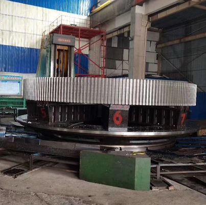 Ingranaggio di giro del forno rotante del diametro 16000mm dell'acciaio da forgiare grande per la pianta del cemento