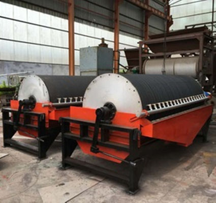 macchina di 20t/h 35r/Min Wet Drum Magnetic Separator per l'elaborazione minerale